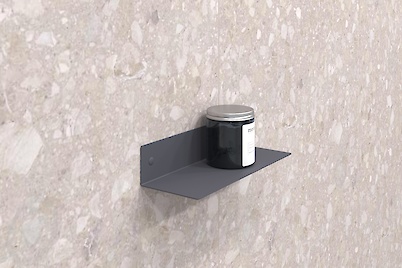 Полиця В-10 для ванної кімнати 250мм, графіт