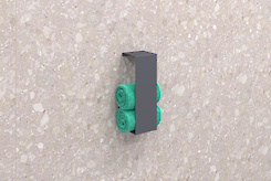 Тримач для рушників вертикальний В-14 300мм, графіт