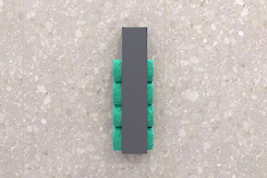 Тримач для рушників вертикальний В-14 500мм, графіт