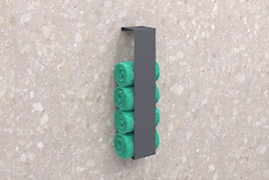 Тримач для рушників вертикальний В-14 500мм, графіт