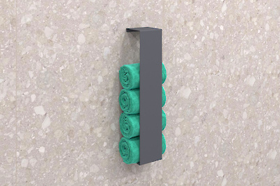 Тримач для рушників вертикальний В-14 500мм, графіт