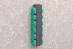 Тримач для рушників вертикальний В-14 600мм, графіт