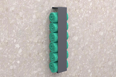 Тримач для рушників вертикальний В-14 600мм, графіт