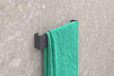 Держатель для полотенца В-15 400мм, графит