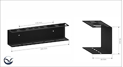 Тримач для зубних щіток В-18, графіт