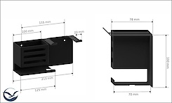 Держатель для фена В-19, графит