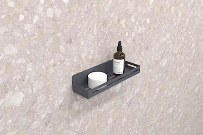 Полиця В-2 для ванної кімнати 300мм, графіт