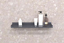 Полиця В-2 для ванної кімнати 600мм, графіт