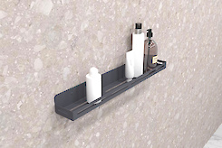 Полиця В-2 для ванної кімнати 600мм, графіт