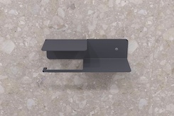 Держатель для туалетной бумаги с полками В-20, графит