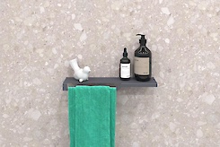 Полка В-3 для ванной комнаты 400мм, графит