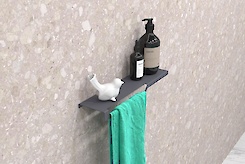 Полка В-3 для ванной комнаты 400мм, графит