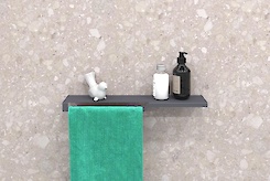 Полка В-3 для ванной комнаты 500мм, графит