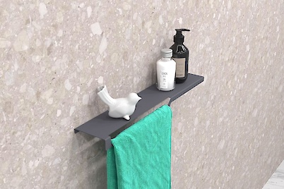 Полка В-3 для ванной комнаты 500мм, графит