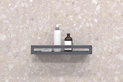 Полка В-4 для ванной комнаты 400мм, графит