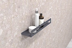 Полка В-4 для ванной комнаты 400мм, графит