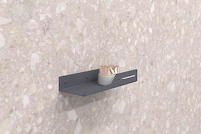 Полиця В-5 для ванної кімнати 250мм, графіт