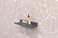 Полиця В-5 для ванної кімнати 300мм, графіт