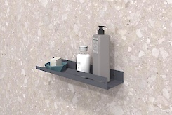 Полка В-5 для ванной комнаты 400мм, графит