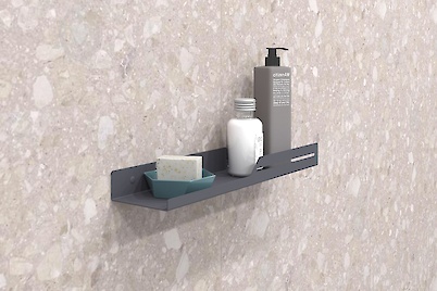 Полка В-5 для ванной комнаты 400мм, графит