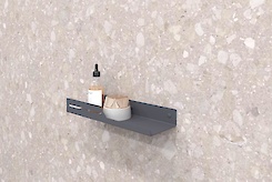 Полка В-6 для ванной комнаты 300мм, графит