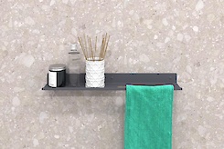 Полка В-7 для ванной комнаты 500мм, графит