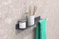 Полка В-7 для ванной комнаты 500мм, графит