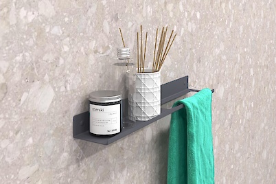 Полка В-7 для ванной комнаты 500мм, графит