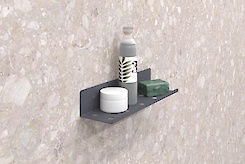 Полиця В-8 для ванної кімнати 300мм, графіт