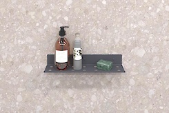 Полка В-8 для ванной комнаты 400мм, графит