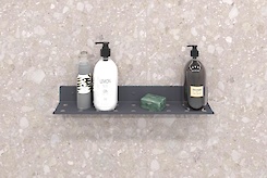 Полка В-8 для ванной комнаты 500мм, графит