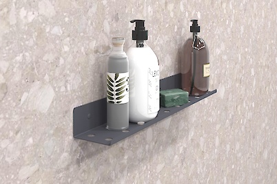 Полка В-8 для ванной комнаты 500мм, графит