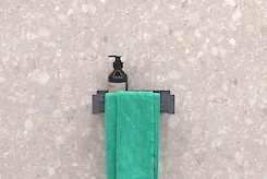 Полиця В-9 для ванної кімнати 250мм, графіт