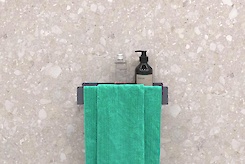 Полиця В-9 для ванної кімнати 300мм, графіт