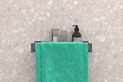 Полка В-9 для ванной комнаты 400мм, графит