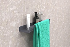 Полка В-9 для ванной комнаты 500мм, графит