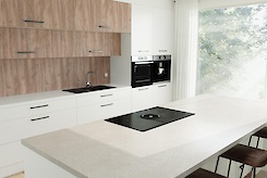 Столешница Swiss Krono 38 мм 1102 VL Тераццо Бьянко 4100x600мм R3