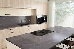 Столешница Swiss Krono 38 мм 1099 SM Мрамор Тартуфо 4100x600мм R3