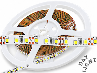 Светодиодная лента (неизолированная)  SMD2835-120L, 9 W\м,  8мм, нейтральный белый (4000-4500К), 50м