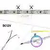 Светодиодная LED лента SMD2835-120L, 9 W\м,  8мм, белый холодный
