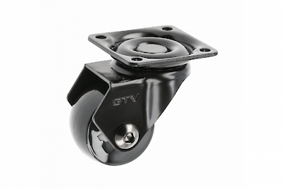 Мебельный ролик GTV CALIBRO, D=35 без тормоза, черный