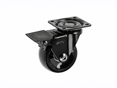 Мебельный ролик GTV CALIBRO, D=50 с тормозом, черный