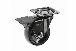 Меблевий ролик GTV CALIBRO, D=50 з гальмом, чорний