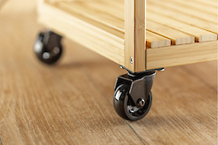 Меблевий ролик GTV CALIBRO, D=75 без гальма, чорний