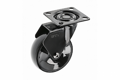 Меблевий ролик GTV CALIBRO, D=75 без гальма, чорний