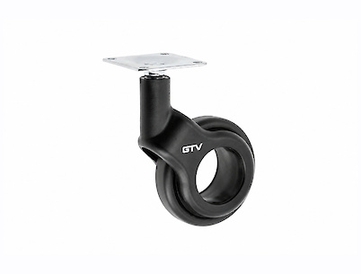 Мебельный ролик GTV STRADA, D=60 без тормоза, черный