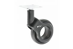 Меблевий ролик GTV STRADA, D=60 без гальма, чорний