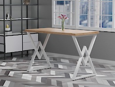 Металева опора (нога) для столу VT-1 600х723, білий