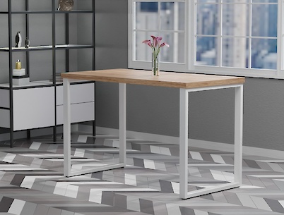 Металева опора (нога) для столу VT-3 600х723, білий