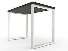 Металева опора (нога) для столу VT-3 600х723, білий